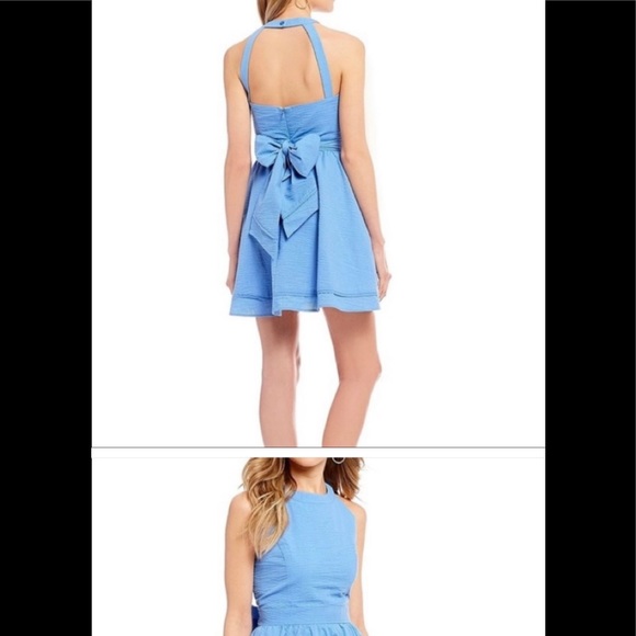 NWT Lauren James Dress Abigail Light Blue Size M. Made in USA - Picture 11 of 11